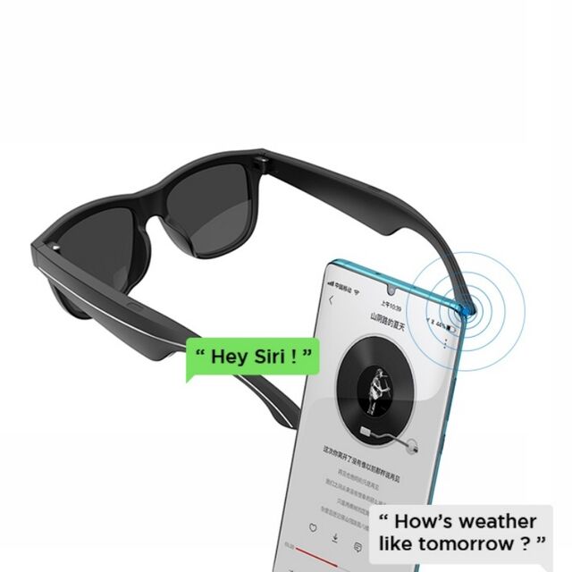 GS11 Best Selling Products Trending Fashion Sport Polarized Sunglass with Music Audio Wireless Earbuds 2 in 1 Smart Sunglasses