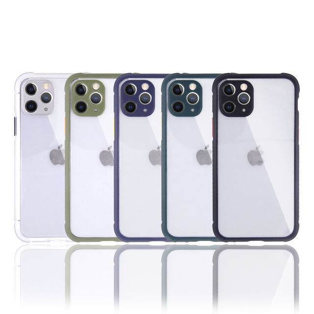 Casing Ponsel Hybrid Tahan Guncangan 2 in 1 untuk iPhone 11, 11 Pro, 11 Pro Max - TPU + Akrilik