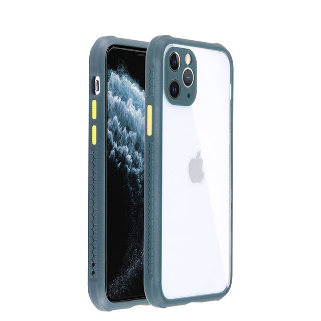 Casing Ponsel Hybrid Tahan Guncangan 2 in 1 untuk iPhone 11, 11 Pro, 11 Pro Max - TPU + Akrilik