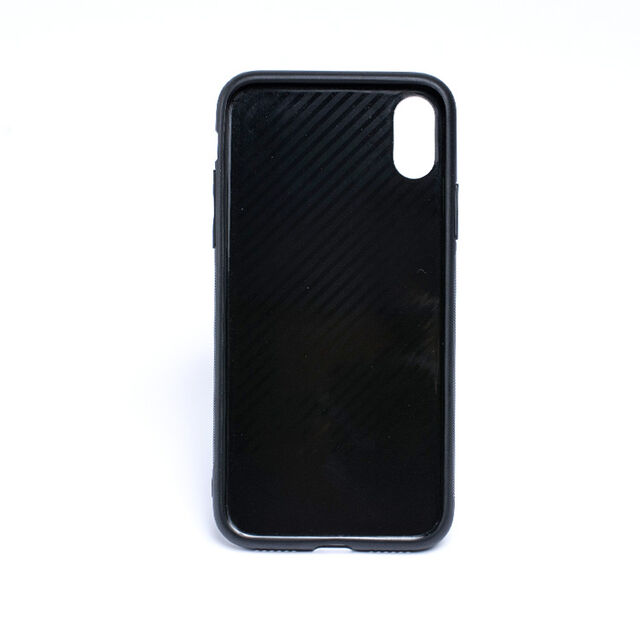 Casing Pelindung Kaca Marmer Rose Gold Glossy untuk iPhone X