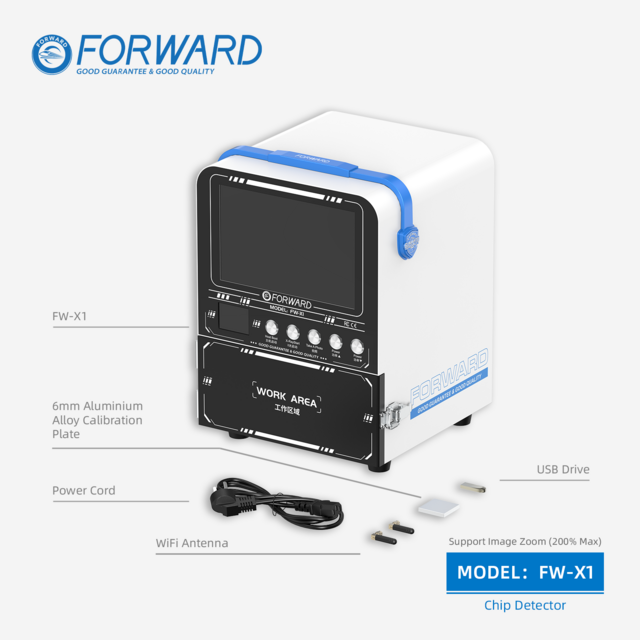 Máquina de Rayos X FORWARD FW-X1 para Estructura Interna de Teléfono Móvil, Chip Detector para Reparación de Placa Base de Teléfono Móvil