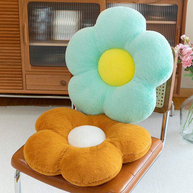 Cojín Decorativo de Felpa de Girasol de Alta Calidad para Sofá y Suelo