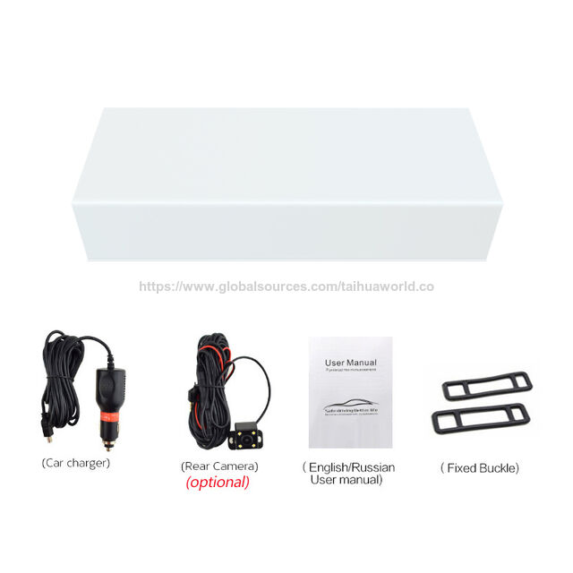 7-Zoll IPS kapazitiver Touchscreen Dual-Lens Auto-Fahrrekorder FHD 1080P Rückspiegel Auto-Rekorder 170 Weitwinkel-Armaturenbrettkamera