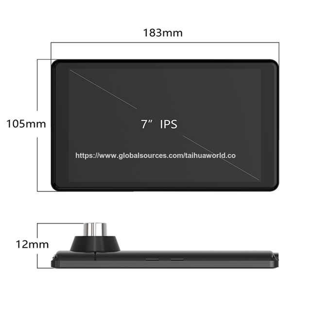 4G WiFi Android 8.1 GPS-Navigation Dual-Kamera Smart GPS DVR 7" IPS kapazitives Touchpanel LKW-DVR unterstützt Online- und Offline-Karten