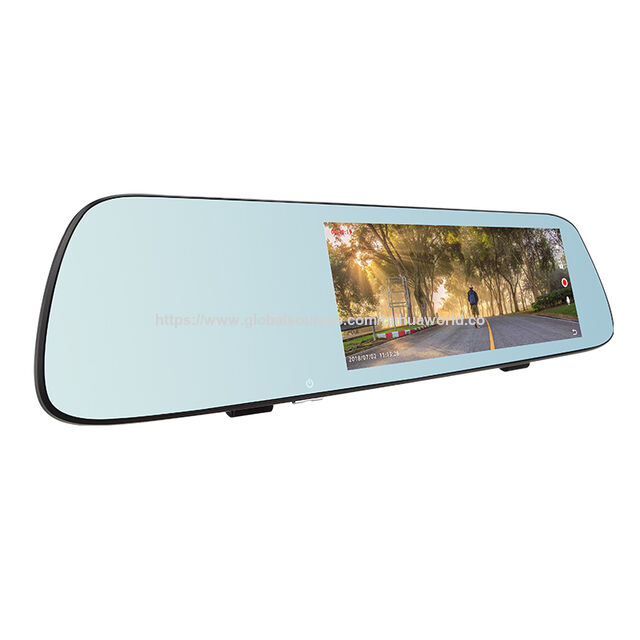 7-Zoll IPS kapazitiver Touchscreen Dual-Lens Auto-Fahrrekorder FHD 1080P Rückspiegel Auto-Rekorder 170 Weitwinkel-Armaturenbrettkamera