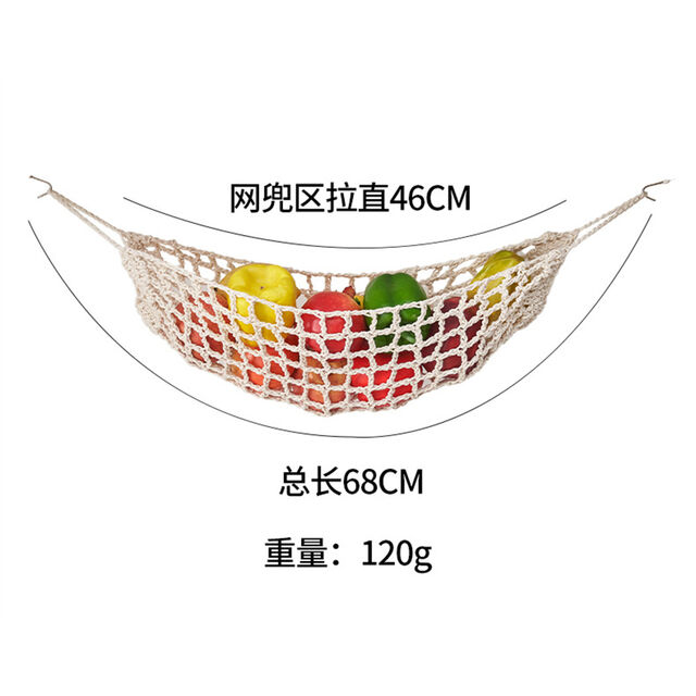 Accroche murale pour organisateur de fruits et légumes au crochet, décoration d'intérieur, prix usine