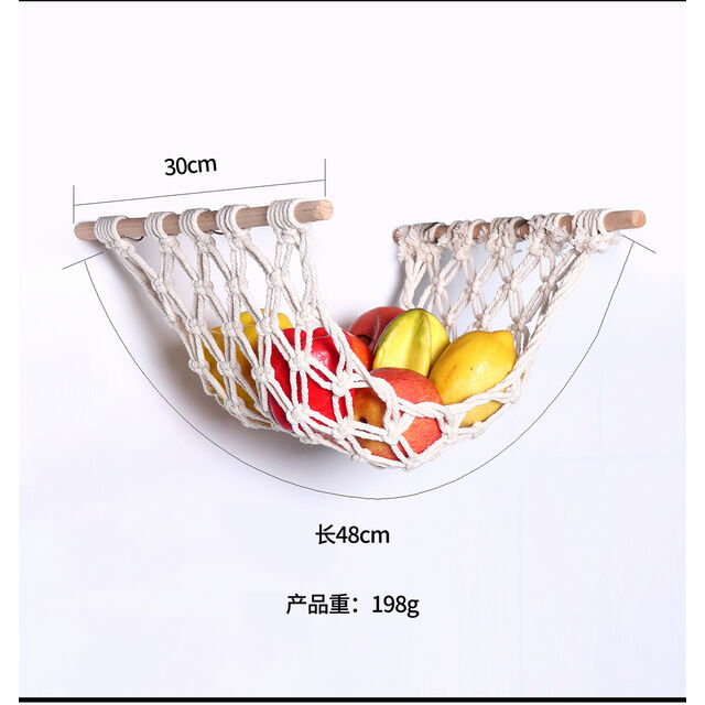 Accroche murale pour organisateur de fruits et légumes au crochet, décoration d'intérieur, prix usine