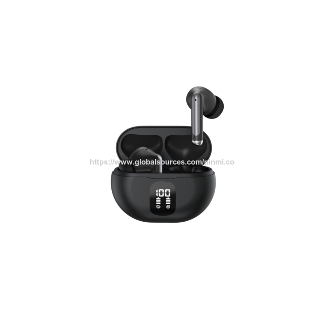 Écouteurs sans fil S76 2024 Bluetooth 5.4 Stéréo Bass avec suppression du bruit 4 micros Affichage LED Écouteurs intra-auriculaires pour ordinateur portable tablette téléphone