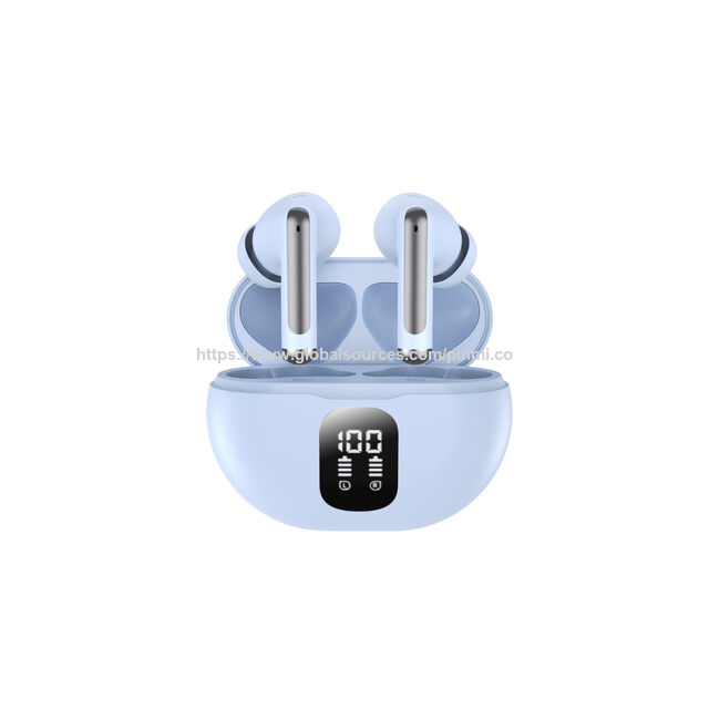 Écouteurs sans fil S76 2024 Bluetooth 5.4 Stéréo Bass avec suppression du bruit 4 micros Affichage LED Écouteurs intra-auriculaires pour ordinateur portable tablette téléphone