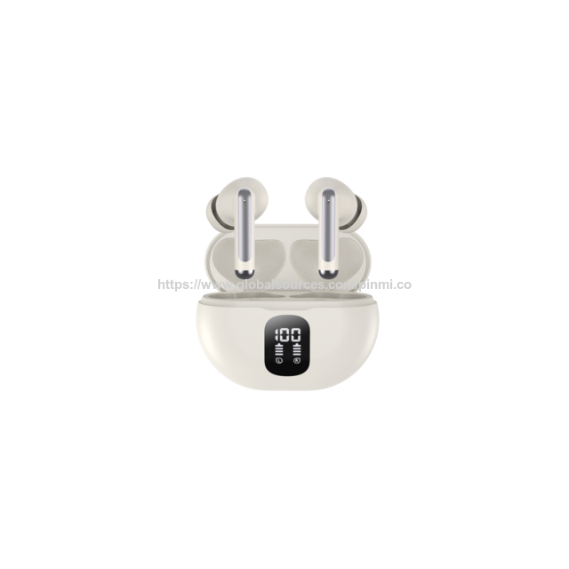 Écouteurs sans fil S76 2024 Bluetooth 5.4 Stéréo Bass avec suppression du bruit 4 micros Affichage LED Écouteurs intra-auriculaires pour ordinateur portable tablette téléphone