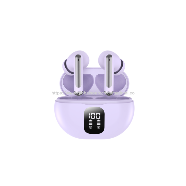 Écouteurs sans fil S76 2024 Bluetooth 5.4 Stéréo Bass avec suppression du bruit 4 micros Affichage LED Écouteurs intra-auriculaires pour ordinateur portable tablette téléphone