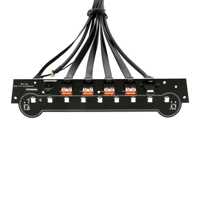 Casing PC Panel Depan Audio Input Output 4 USB 3.0 9 LED Terpasang dengan Tipe-C Saklar Reset PCB Drive Floppy Kabel HUB
