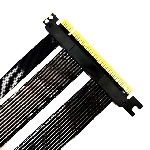 Kabel Ekstensi Riser PCI-Express 4.0 40cm Operasi Kecepatan Tinggi 180 Derajat - Adaptor Port Ekstensi untuk Semua Komputer