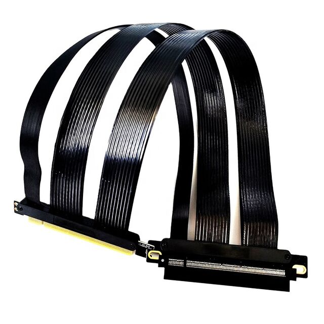 Kabel Ekstensi Riser PCI-Express 4.0 40cm Operasi Kecepatan Tinggi 180 Derajat - Adaptor Port Ekstensi untuk Semua Komputer
