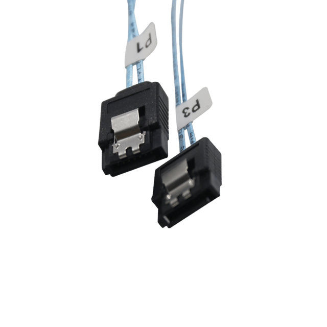 Kabel SAS Motherboard Komputer PC Kecepatan Tinggi, HD Mini SAS SFF-8643 4I/8I ke 4 SATA 7pin & 8 Pin Catu Daya Hard Disk Drive