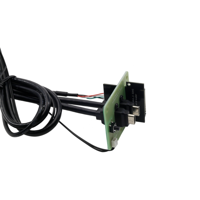 Panel Depan Casing PC Berkualitas Tinggi dengan Kabel USB 3.2 Gen 2 Tipe C Ganda, Sakelar Daya/Reset, Port dan Konektor Motherboard