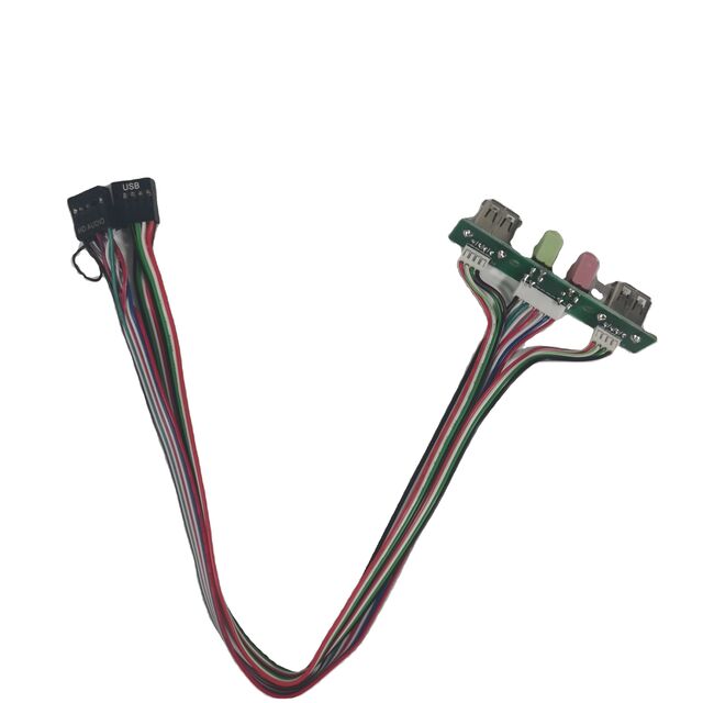 Kabel Panel Depan Casing Komputer Port USB3.0 /USB2.0 Port Audio Mic Jaminan Kualitas
