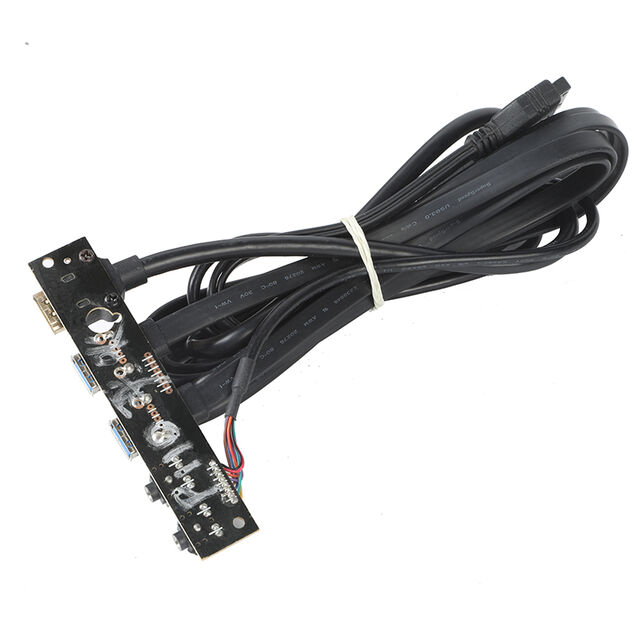 Kabel Panel Depan Casing PC Terlaris, Dual USB 3.0 dengan Input/Output Audio Mic - Dukungan untuk Kustomisasi Panel Depan PC