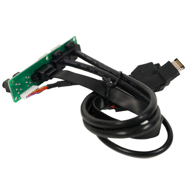 Kabel Motherboard Komputer Langsung Pabrik, Papan Sirkuit PCB Panel Depan Ganda USB 3.0 dengan Input/Output Mikrofon Audio