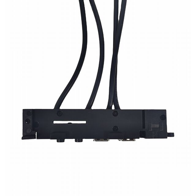 Port Input/Output Mikrofon Audio Ganda USB 3.0 dan USB 2.0 untuk Panel Depan Casing PC dengan Kabel Motherboard