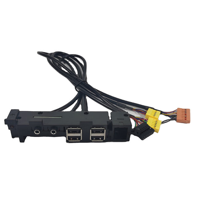 Port Input/Output Mikrofon Audio Ganda USB 3.0 dan USB 2.0 untuk Panel Depan Casing PC dengan Kabel Motherboard