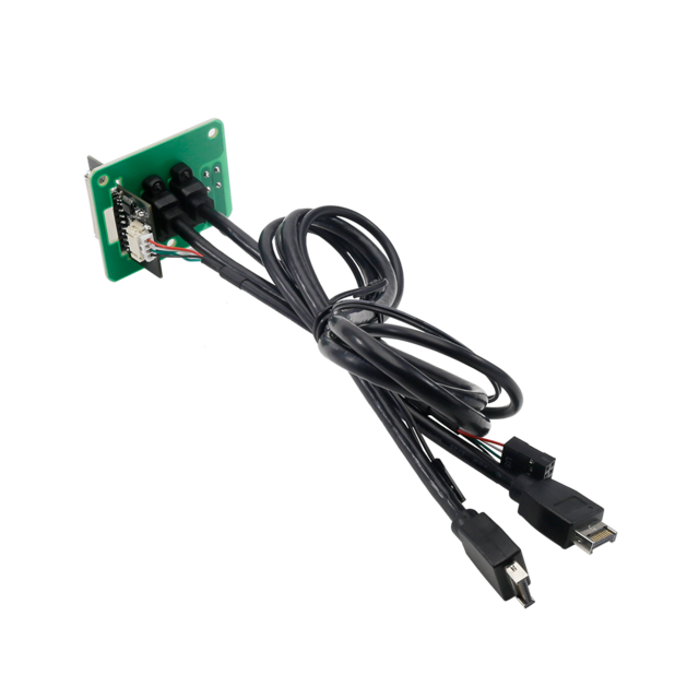 Panel Depan Casing PC Berkualitas Tinggi dengan Kabel USB 3.2 Gen 2 Tipe C Ganda, Sakelar Daya/Reset, Port dan Konektor Motherboard