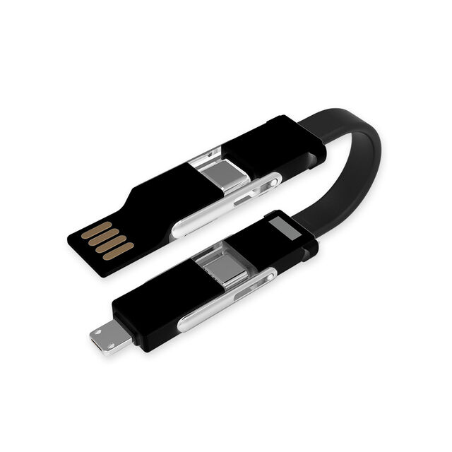 Cabo de Carregamento Magnético 6 em 1 Compatível com Micro USB, iPhone, Tipo-C para Dispositivos Móveis