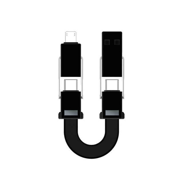 Cabo de Carregamento Magnético 6 em 1 Compatível com Micro USB, iPhone, Tipo-C para Dispositivos Móveis