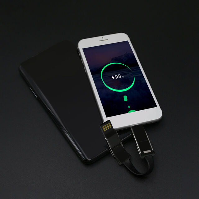 Cabo de Carregamento Magnético 6 em 1 Compatível com Micro USB, iPhone, Tipo-C para Dispositivos Móveis