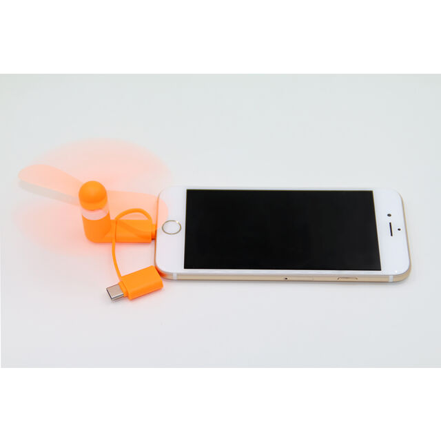 Mini Ventilador USB 3 em 1 com Logo Personalizado para Celular