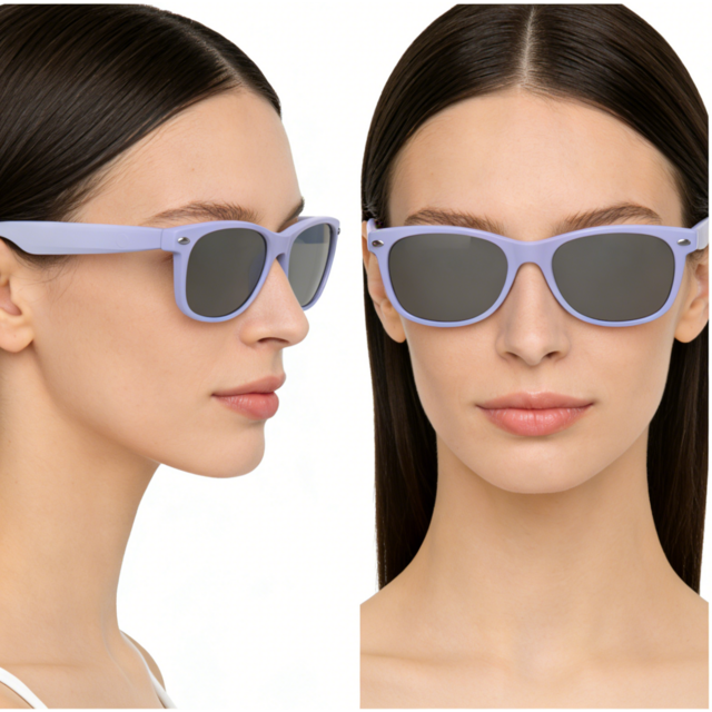 G10-F Purple Gradient Smart Sunglasses Touch Control Magnetic Charging IPX-4 Waterproof Music Player Phone Call AI Assistant OEM