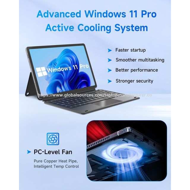 Tableta 2 en 1 Windows de 13.3 pulgadas 2026 con pantalla OLED y procesador Intel N150, conectividad 4G LTE