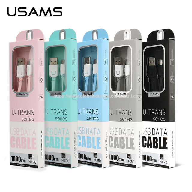 كابل شحن Micro USB مسطح من مادة TPE الملونة للهواتف المحمولة Samsung/Huawei/Oppo/Vivo