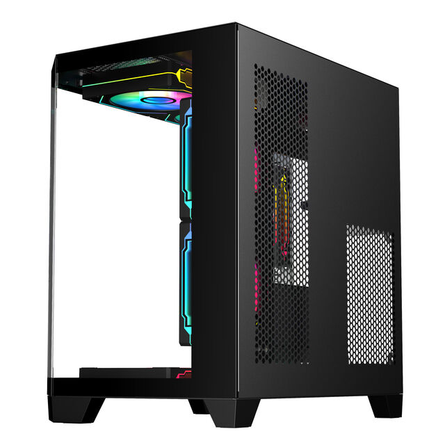 هيكل كمبيوتر ألعاب صغير مدمج Micro-ATX/ITX شائع مع فلاتر غبار وجودة بناء ممتازة