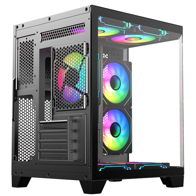 هيكل كمبيوتر ألعاب صغير مدمج Micro-ATX/ITX شائع مع فلاتر غبار وجودة بناء ممتازة