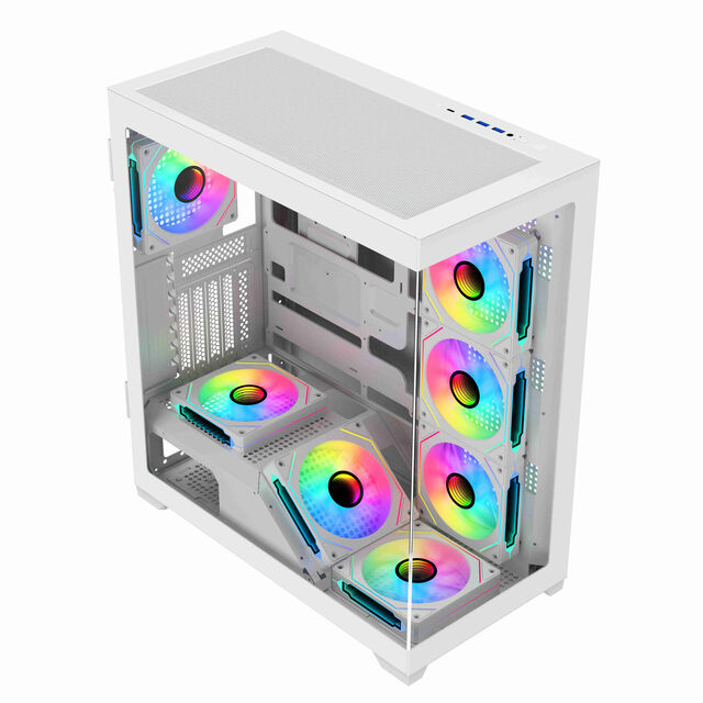هيكل كمبيوتر ألعاب Full Tower E-ATX/ATX/Micro-ATX/ITX مع فلاتر غبار وجودة بناء فاخرة