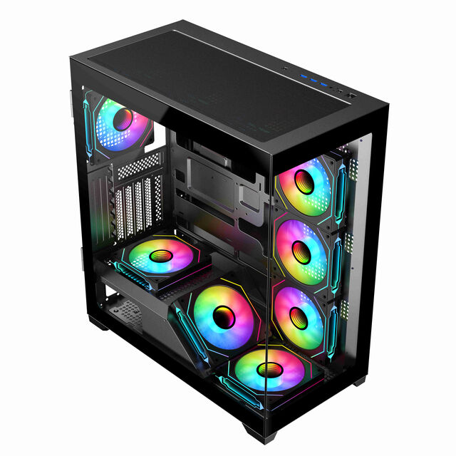 هيكل كمبيوتر ألعاب Full Tower E-ATX/ATX/Micro-ATX/ITX مع فلاتر غبار وجودة بناء فاخرة