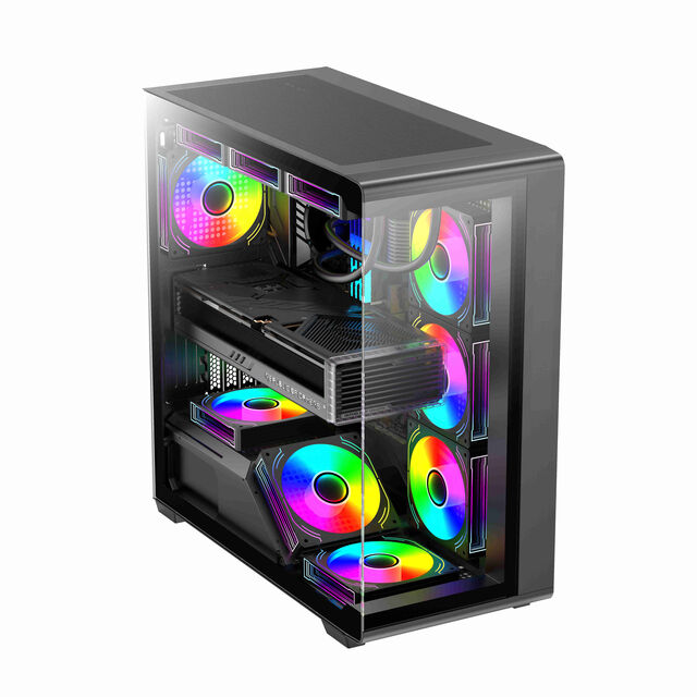 هيكل كمبيوتر ألعاب Full Tower E-ATX/ATX/Micro-ATX/ITX مع فلاتر غبار وجودة بناء فاخرة