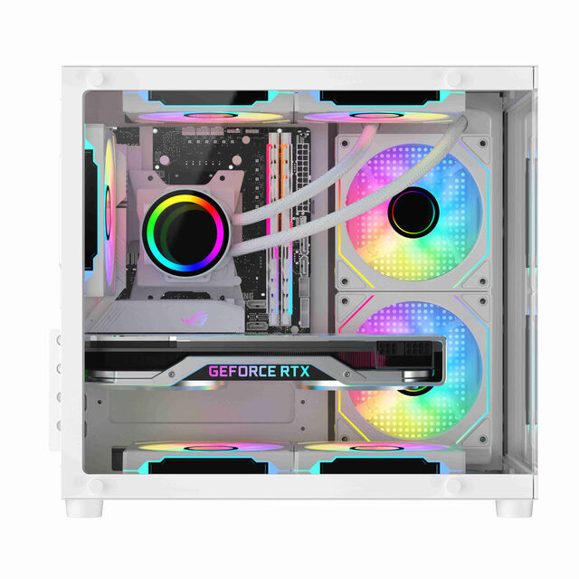 هيكل كمبيوتر ألعاب صغير بتصميم برج Micro-ATX/ITX مع فلاتر غبار وجودة بناء فاخرة