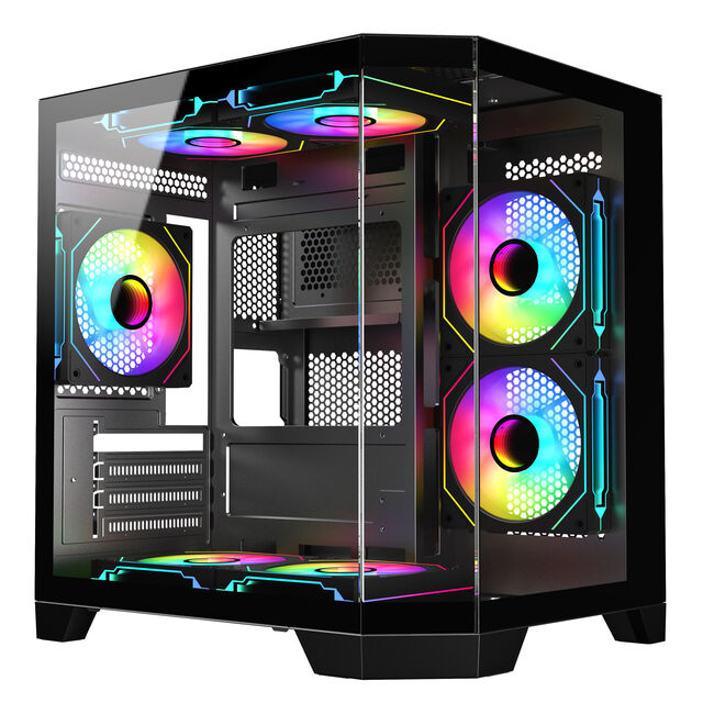 هيكل كمبيوتر ألعاب صغير مدمج Micro-ATX/ITX شائع مع فلاتر غبار وجودة بناء ممتازة