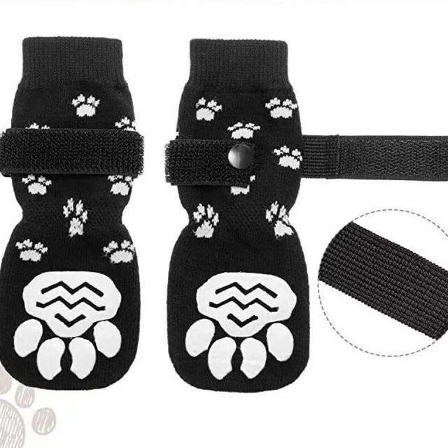 Großhandel Rutschfeste Haustiersocken mit doppelseitiger Anti-Rutsch-Beschichtung und magischen Klettverschlussriemen, ideal für kleine und große Hunde