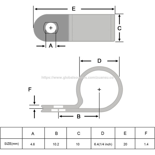 Hersteller R-Typ Kabelklemme Weiße Nylon-Kabelbinder-Clips für Kabelmanagement, Sortiment für Kabelkanäle