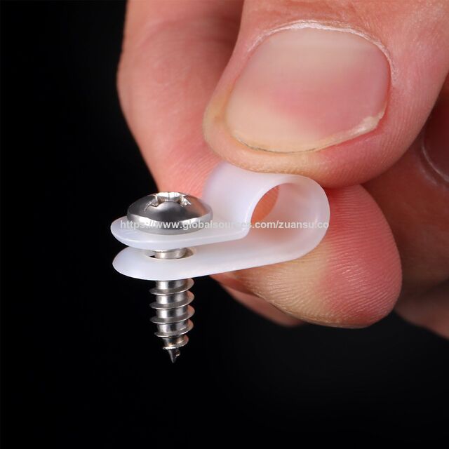 Hersteller R-Typ Kabelklemme Weiße Nylon-Kabelbinder-Clips für Kabelmanagement, Sortiment für Kabelkanäle