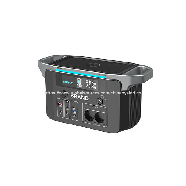 Station d'énergie portable légère de 600W