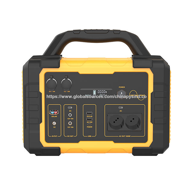 Station d'Énergie Portable 1000W, Noir
