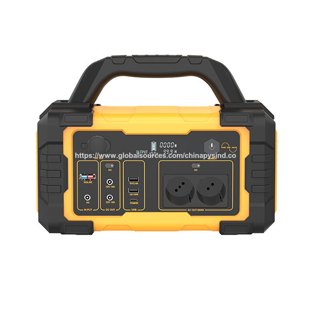 Station d'Énergie Portable 600W en Plastique - Alimentation Mobile pour l'Extérieur