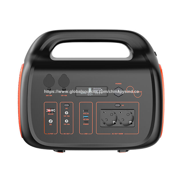 Station d'énergie portable, design rond et finition douce