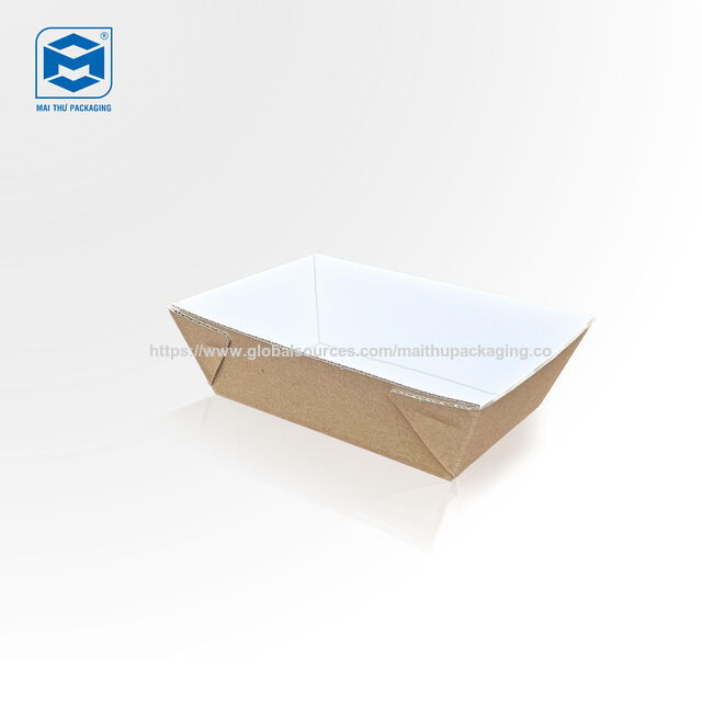Bandeja de papel para alimentos - Bandeja de papel Kraft, Papel de grado alimenticio