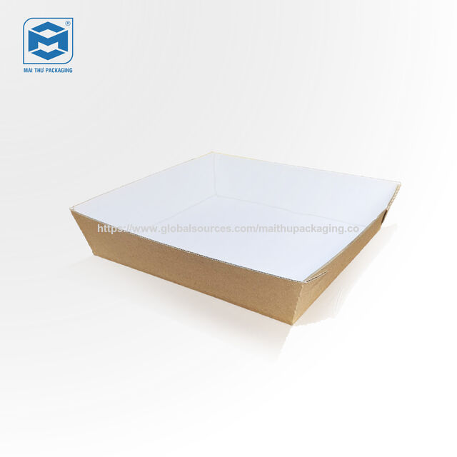 Bandeja de papel para alimentos - Bandeja de papel Kraft, Papel de grado alimenticio