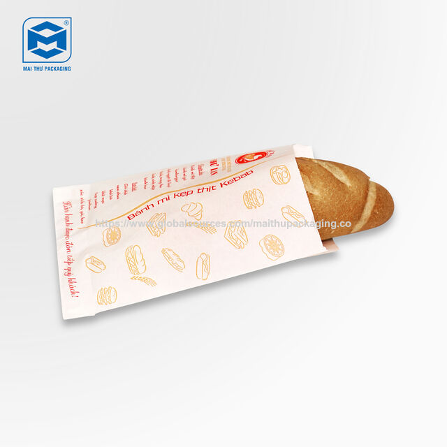 Braune Brotbeutel mit Logoaufdruck, individuelles Design